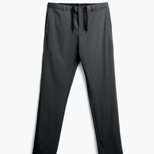 Men's Pace Dark Gray Charcoal Tapered Chino 36 Long